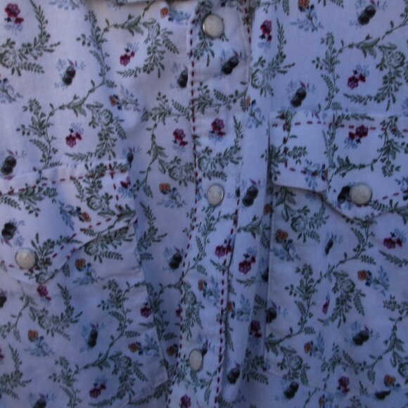 B&D Panhandle Slim XL Western Shirt – Brooks & Dunn, Pearl Snaps, Floral Glow - Picture 3 of 5
